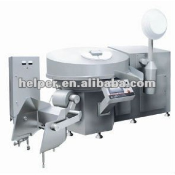 Vacuum bowl chopper for meat processing